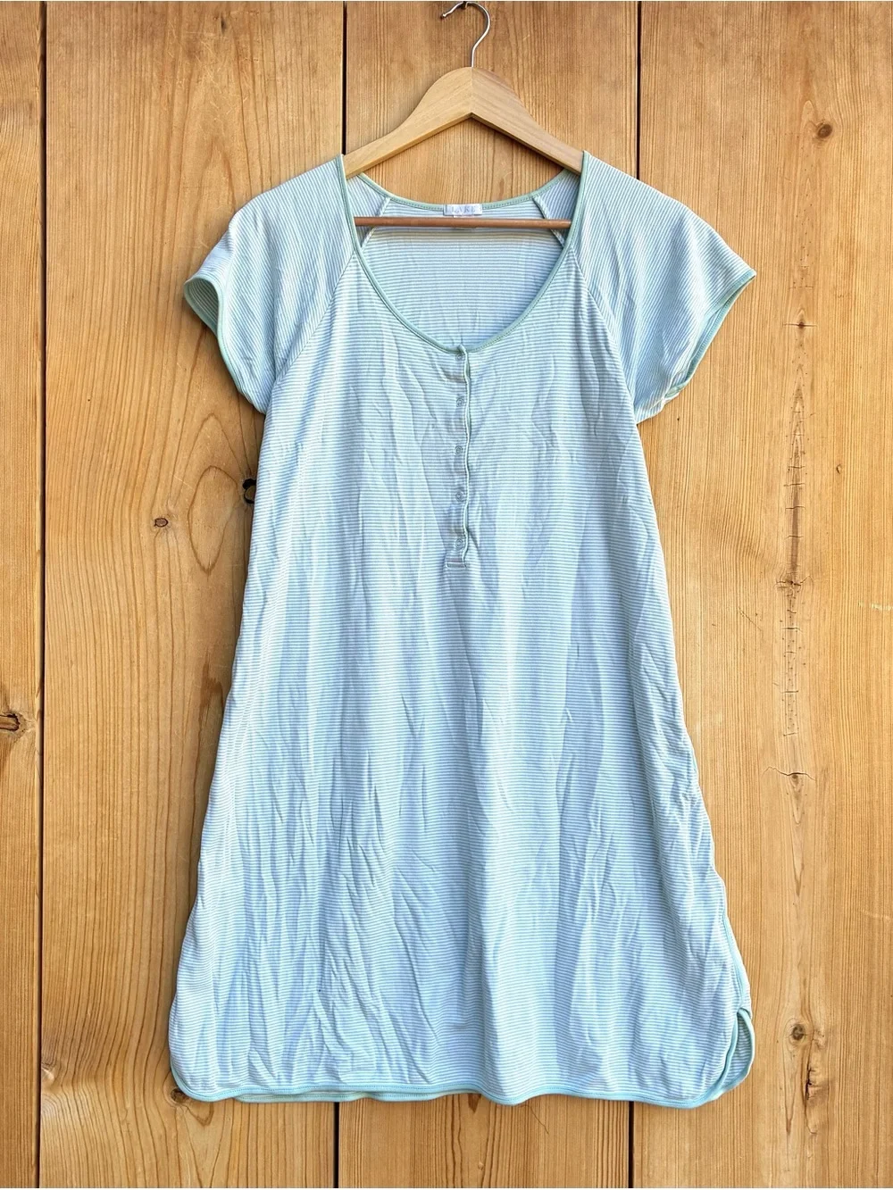 Lake Striped Nightgown Sz Medium - Picture 1 of 4